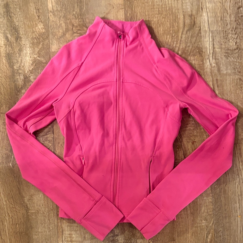 Lululemon pink define cropped jacket